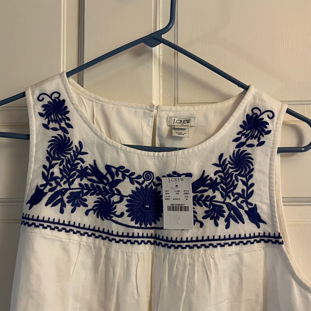 J Crew Embroidered Sundress